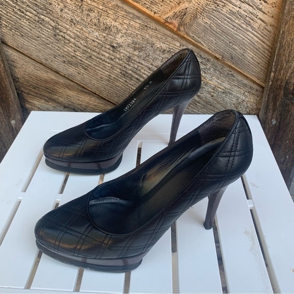 Stuart Weitzman Women’s Quilted Leather Heels Sz 6.5 Shoes Dress Stiletto Pumps - Picture 5 of 11